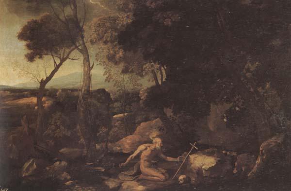 Nicolas Poussin Landscape with St.Jerome Germany oil painting art